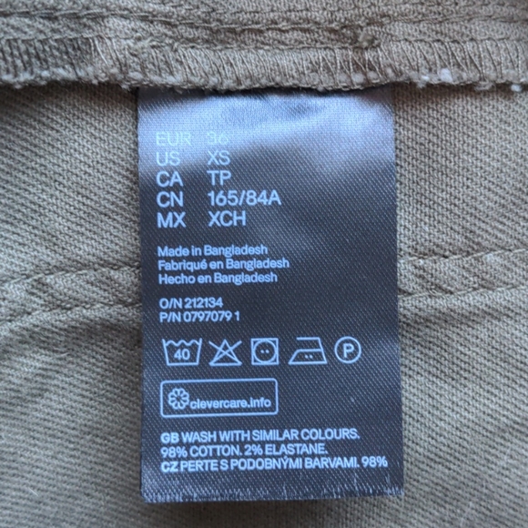 XS Mini Military A-line Dress H&M - Picture 8 of 9